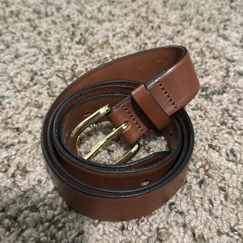 J.Crew Brown Leather belt size L